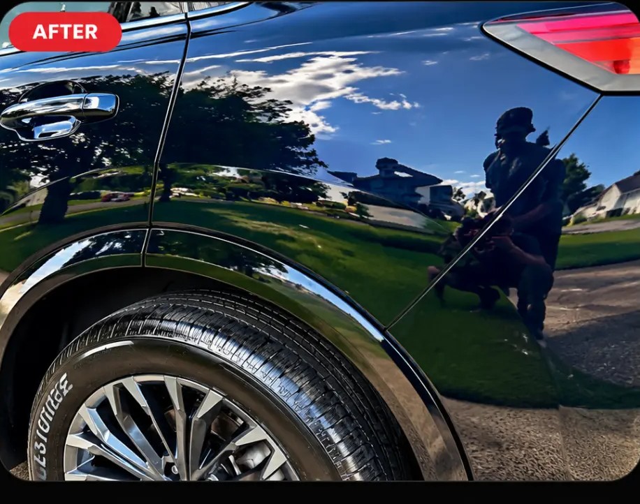 Navy SUV after  Paint Correction